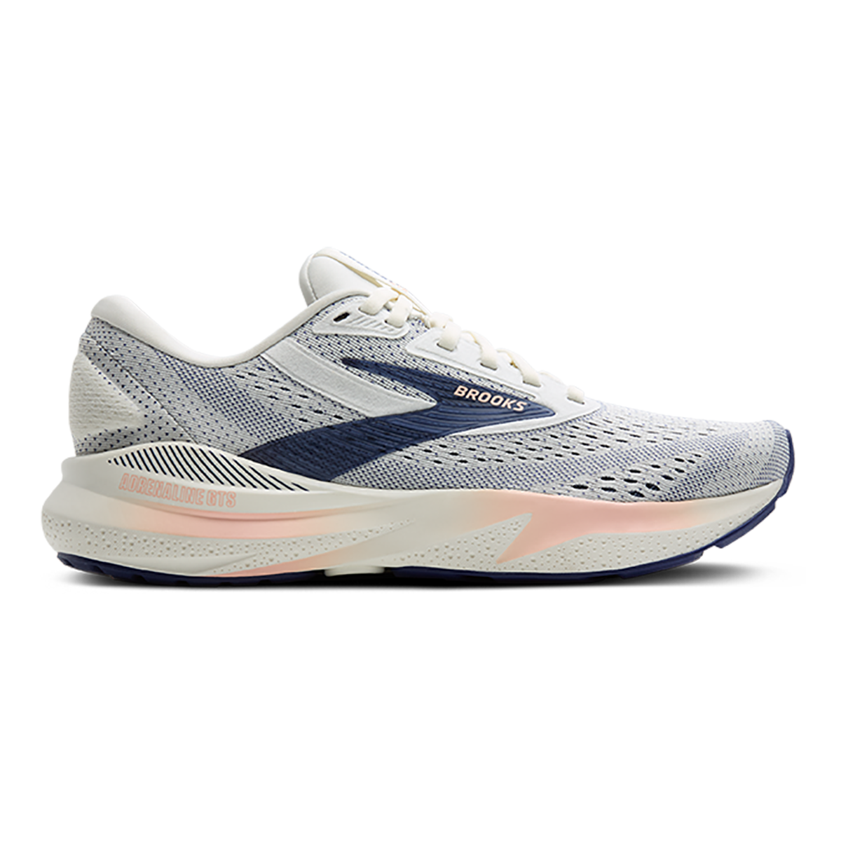 Brooks Adrenaline GTS 24 Grey - Blue Ribbon - Peach