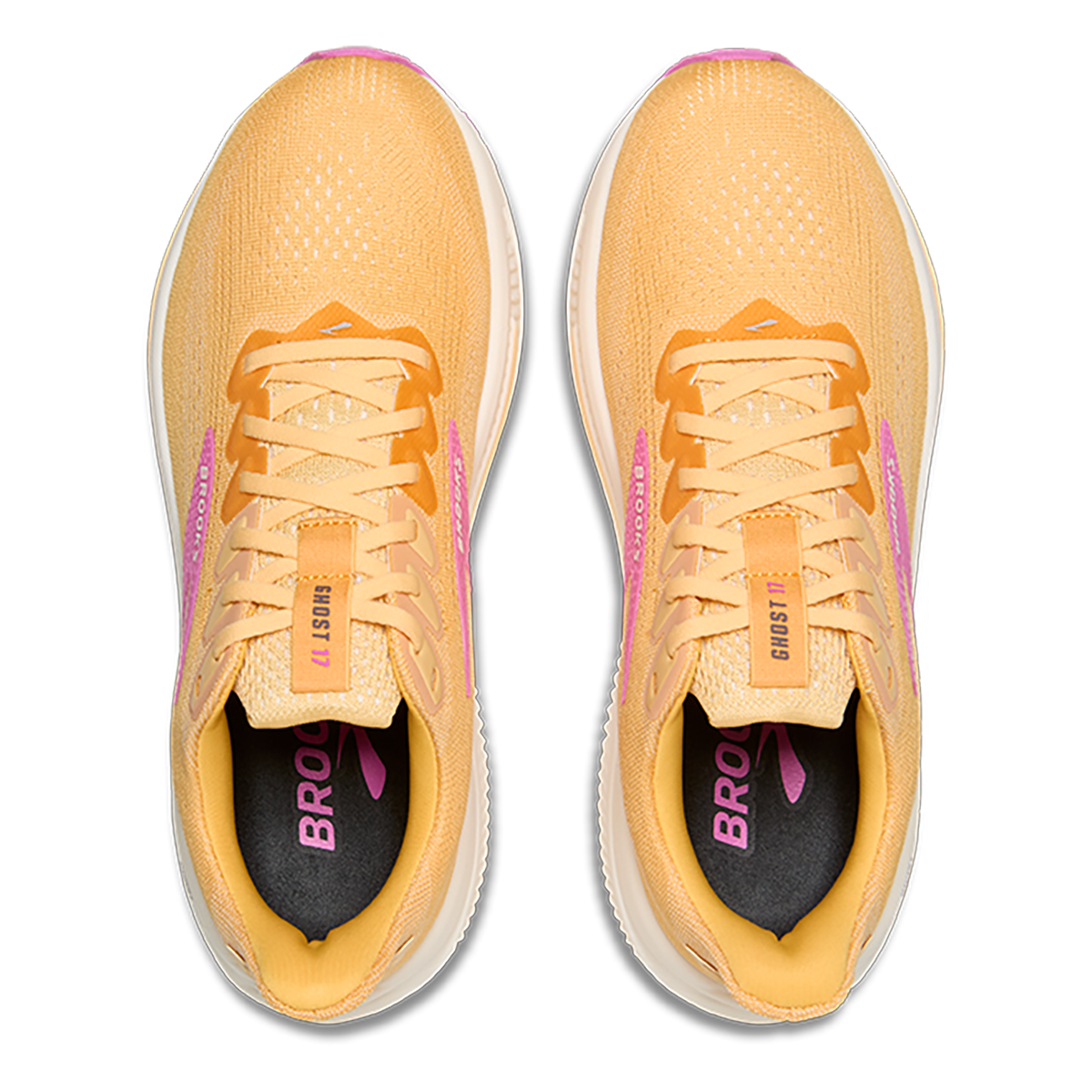 Brooks Ghost 17 Apricot - Grey - Pink
