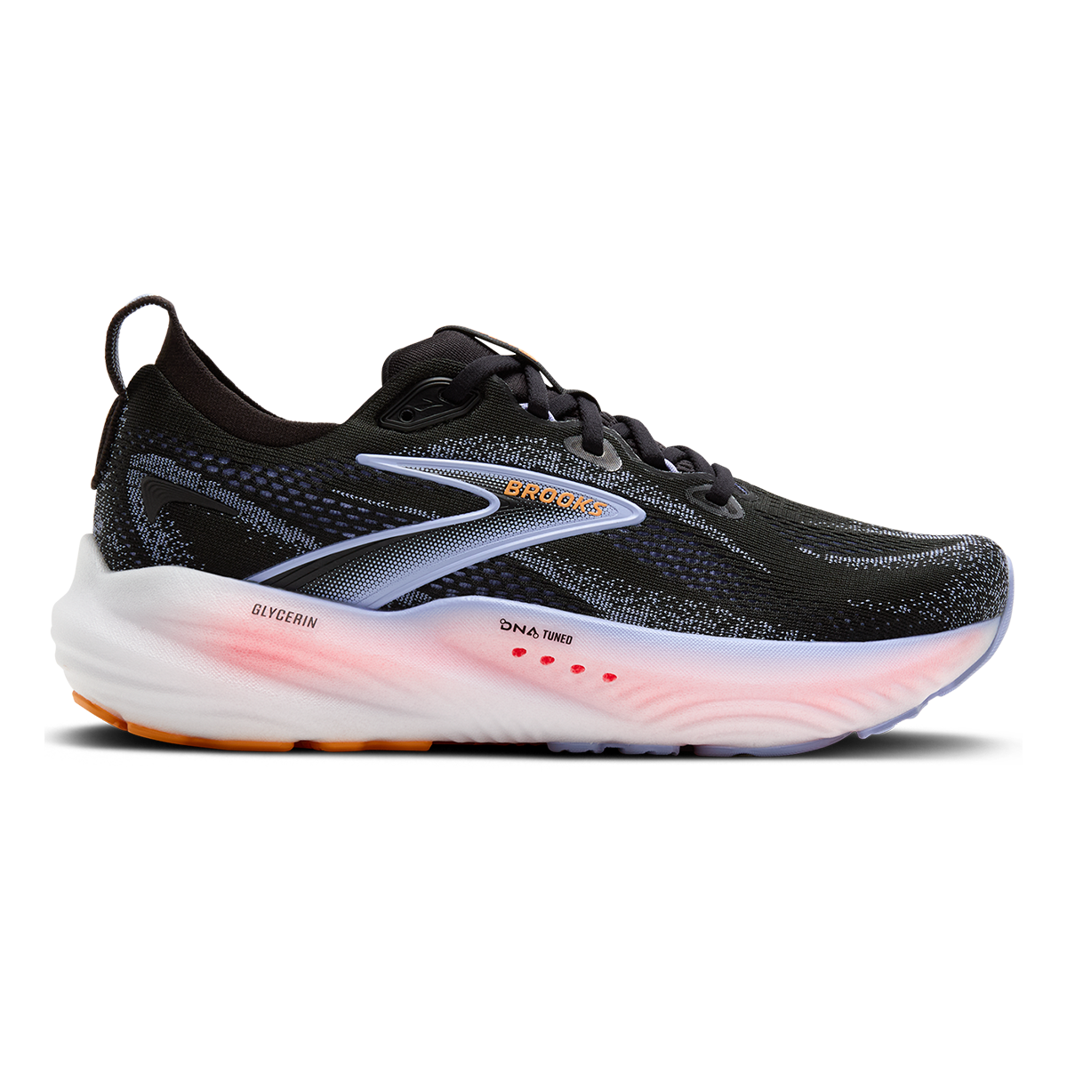 Brooks Glycerin 22 Black - Blue Heron - Orange