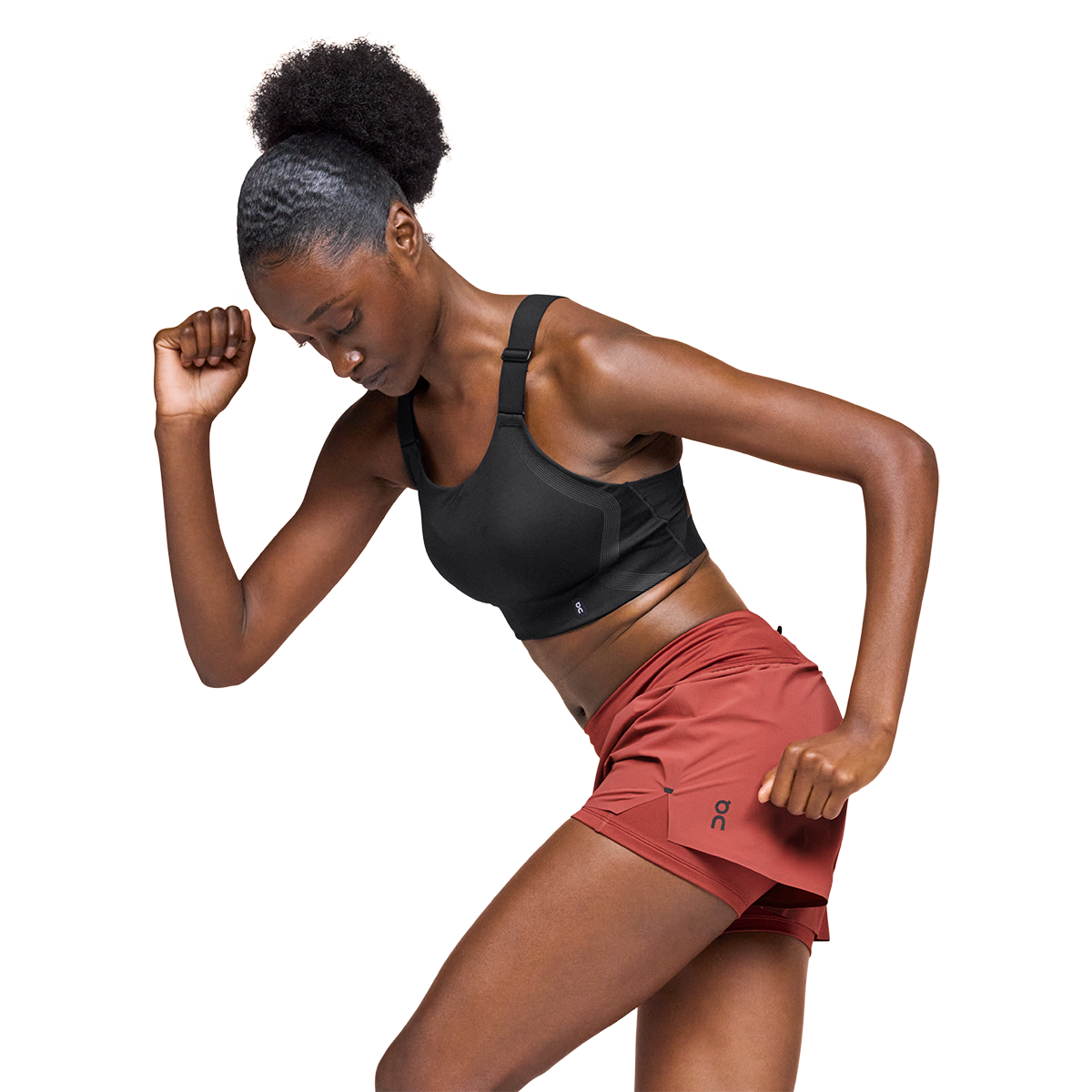 ON Performance Flex Bra Black Black womens