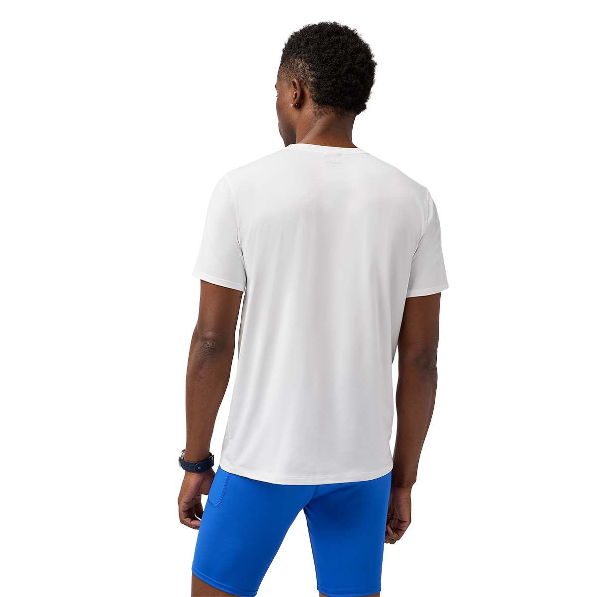 Brooks Luxe Short Sleeve White White Mens