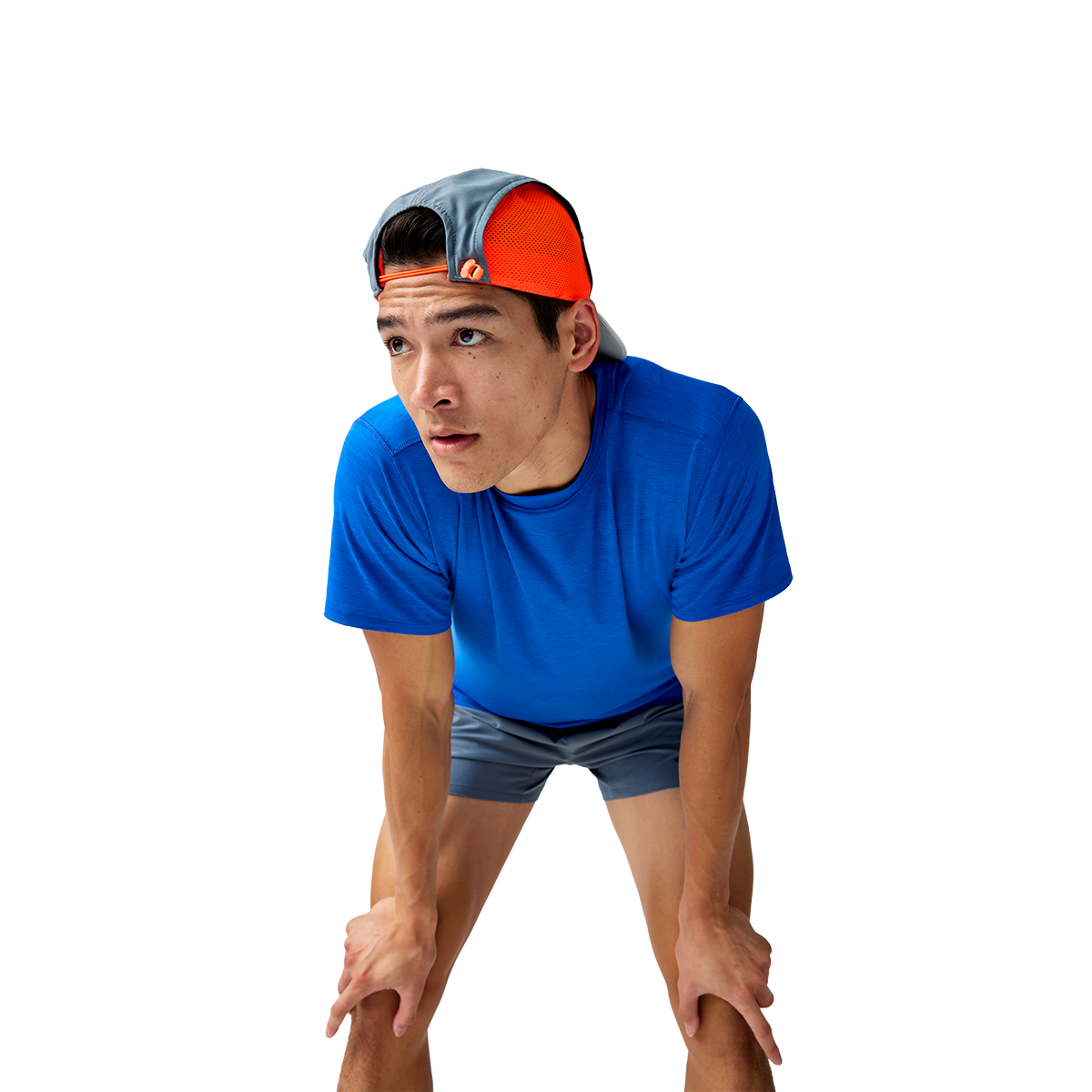 Brooks Luxe Short Sleeve Heather Blue Heather Blue Mens