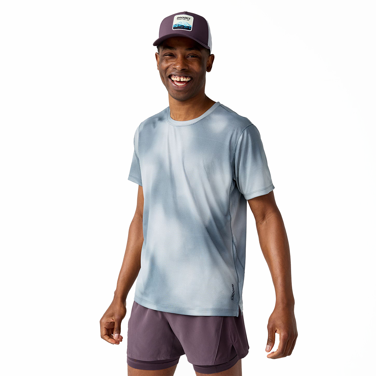 Brooks Dash Short Sleeve Printed