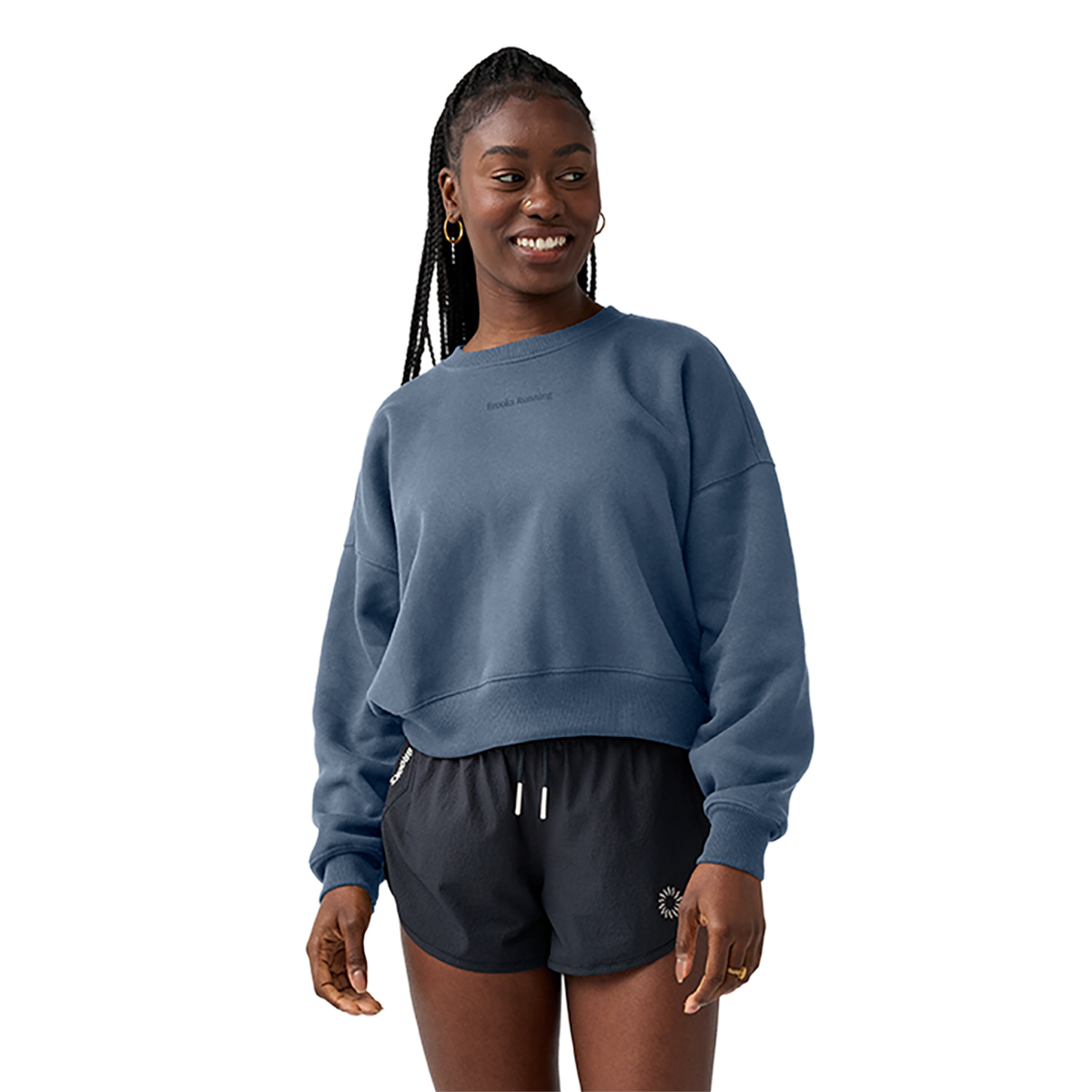 Brooks Movement Cropped Sweatshirt