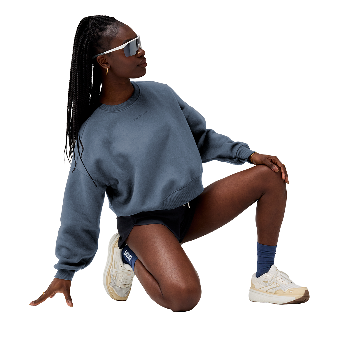 Brooks Movement Cropped Sweatshirt