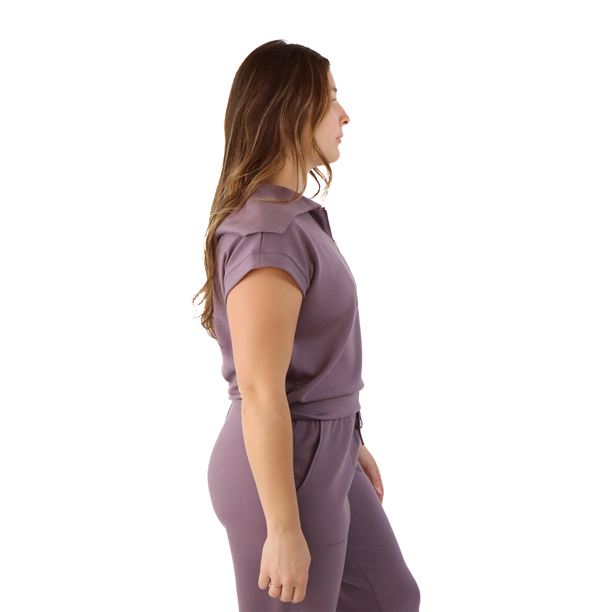 F2R Softlite Shortsleeve 1/2 Zip W Oversized Collar