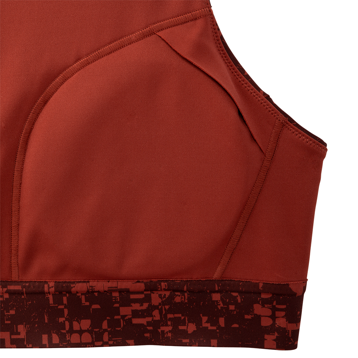 Brooks Drive 3 Pocket Run Bra - RR Glitch Print - Copper