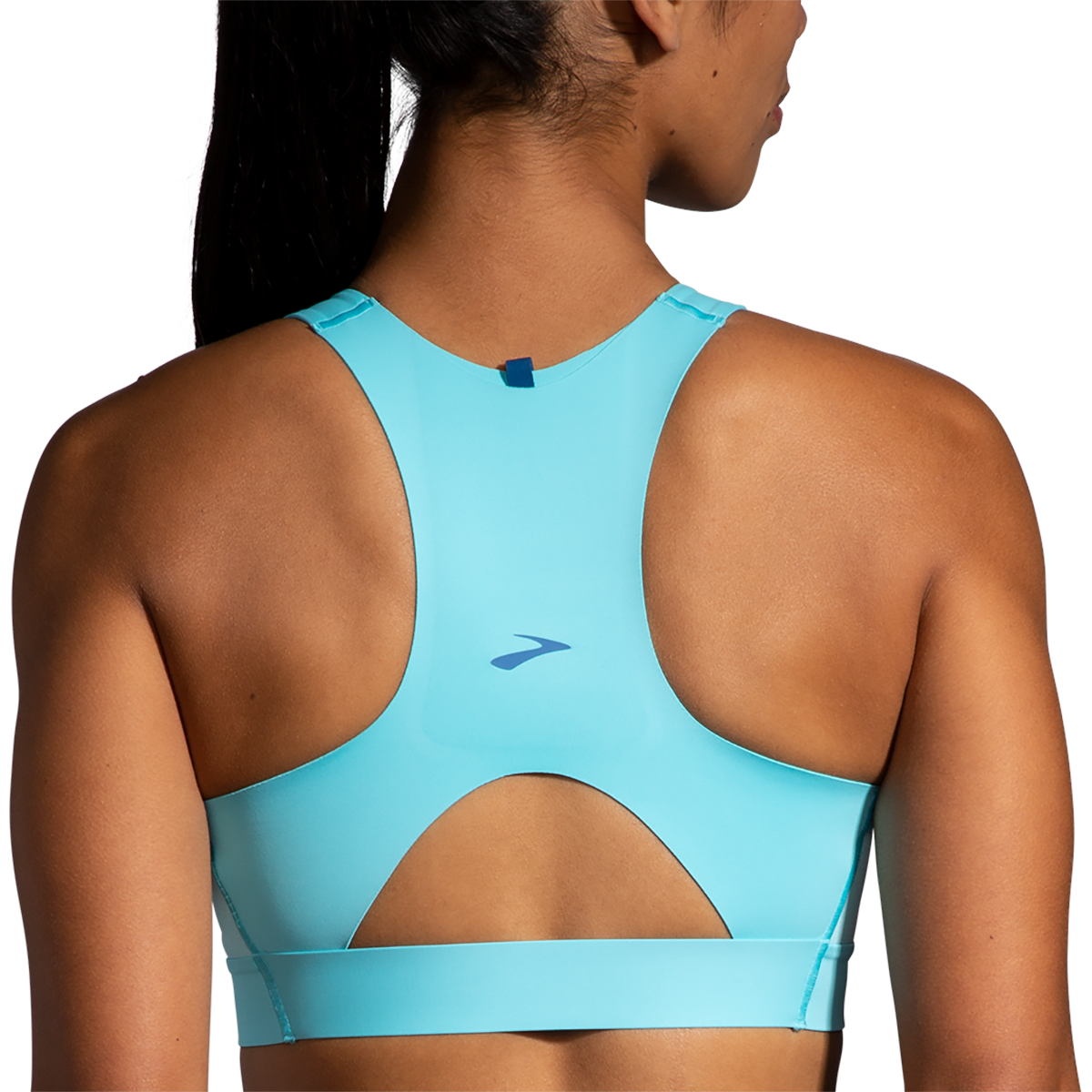 Brooks Drive 3 Pocket Run Bra - Vivid Teal