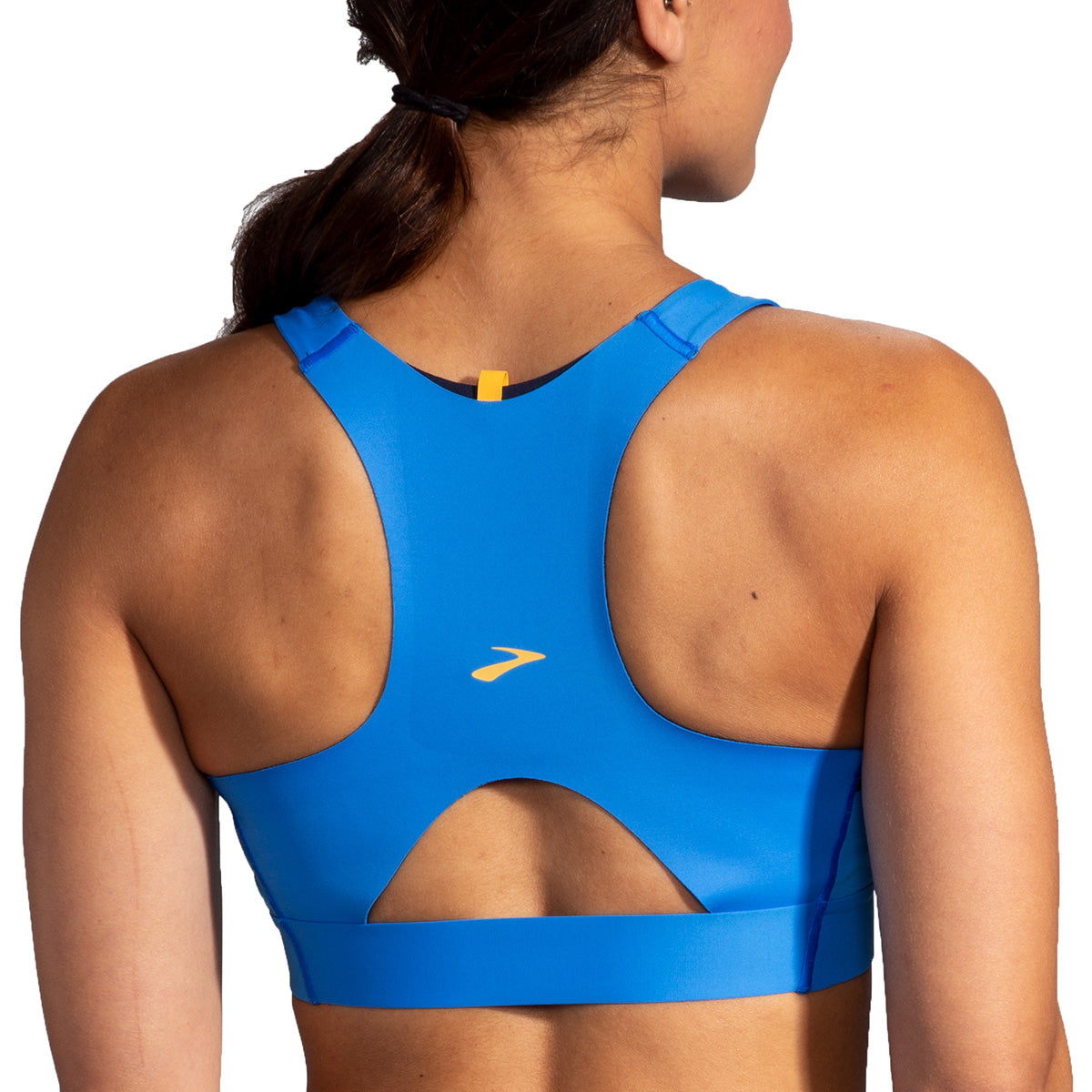 Brooks Drive 3 Pocket Run Bra - Blue Bolt