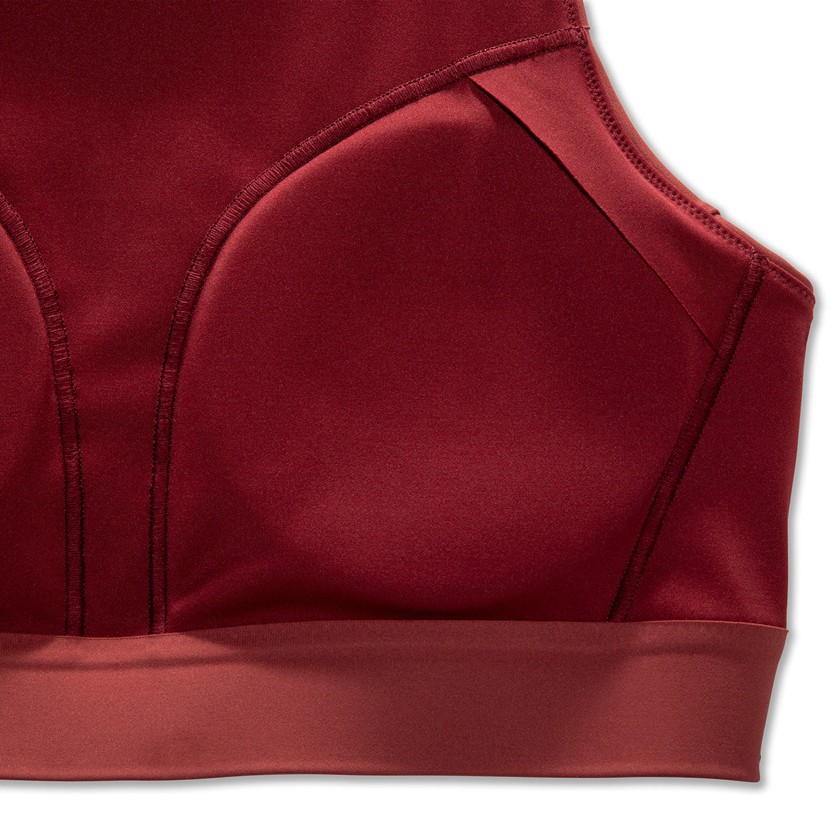 Brooks Drive 3 Pocket Run Bra - Terracotta - Fluoro Pink