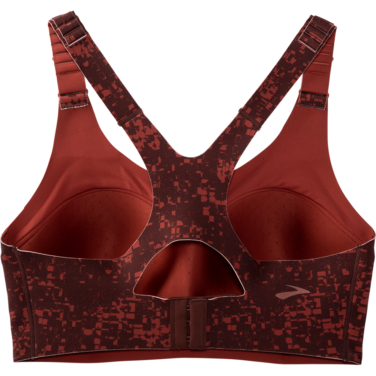 Brooks Dare Racerback Run Bra 2.0 - RR Glitch Print - Copper