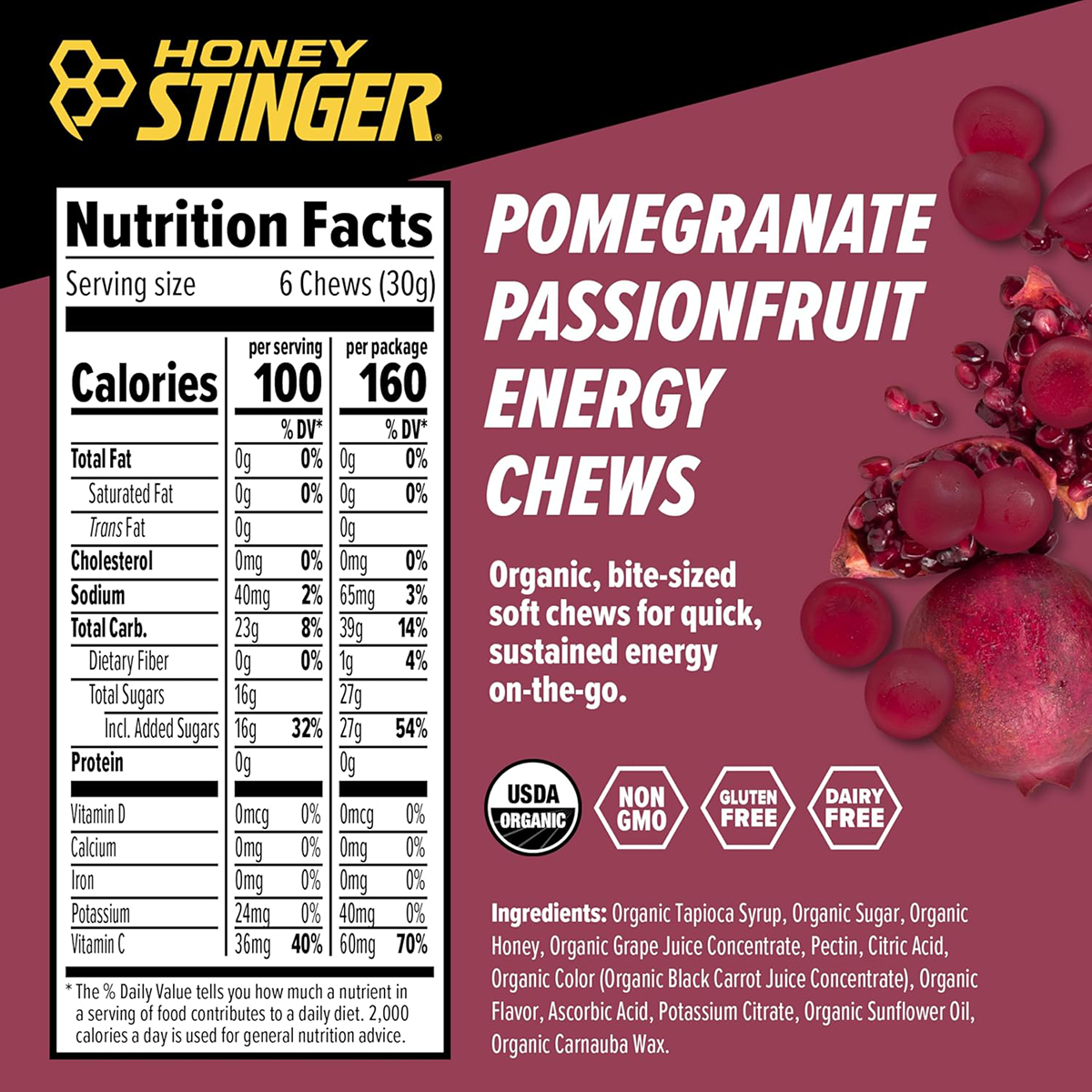 Honey Stinger Energy Chews 24 Count
