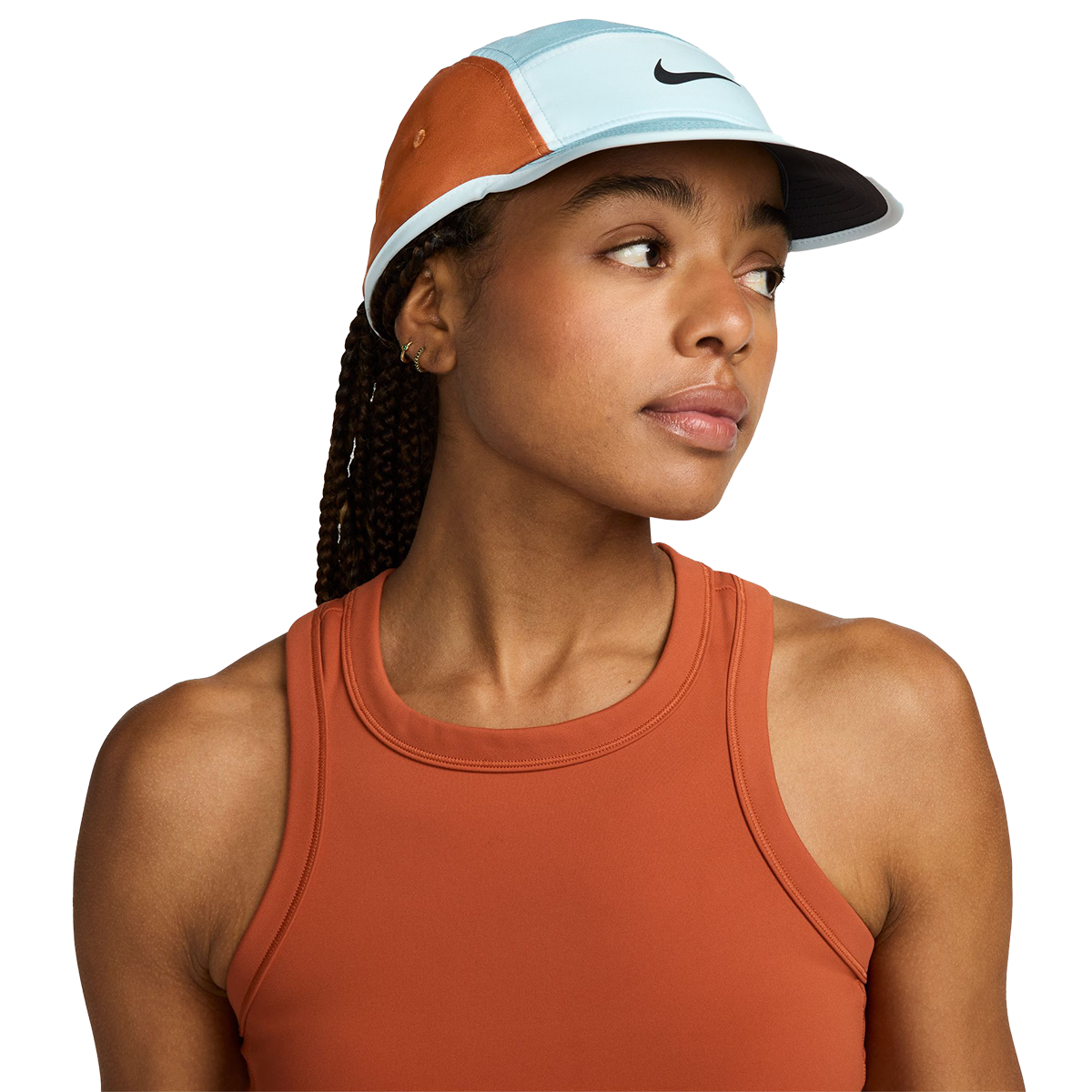 Nike Dri FIT Fly Hat Brown Blue Unisex