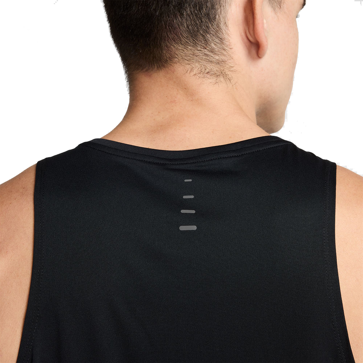 Nike Dri FIT Stride Tank Black Grey Mens