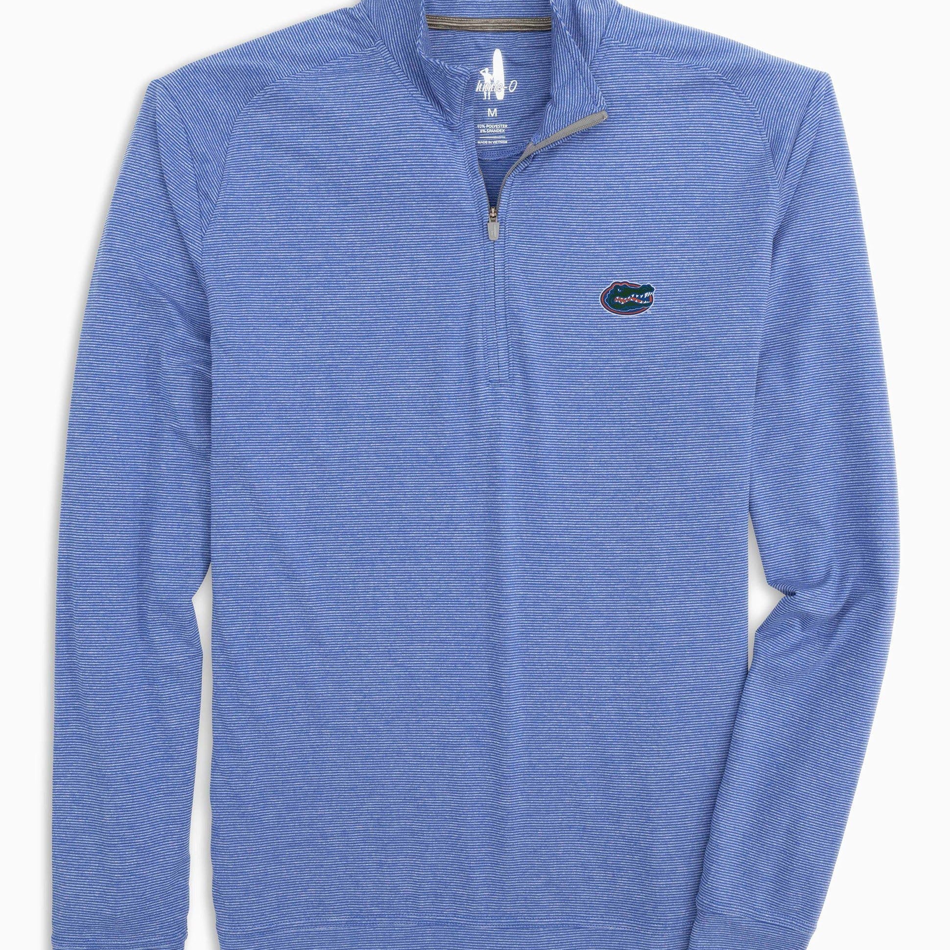 Johnnie-O Vaughn UF Striped Performance 1/4 Zip