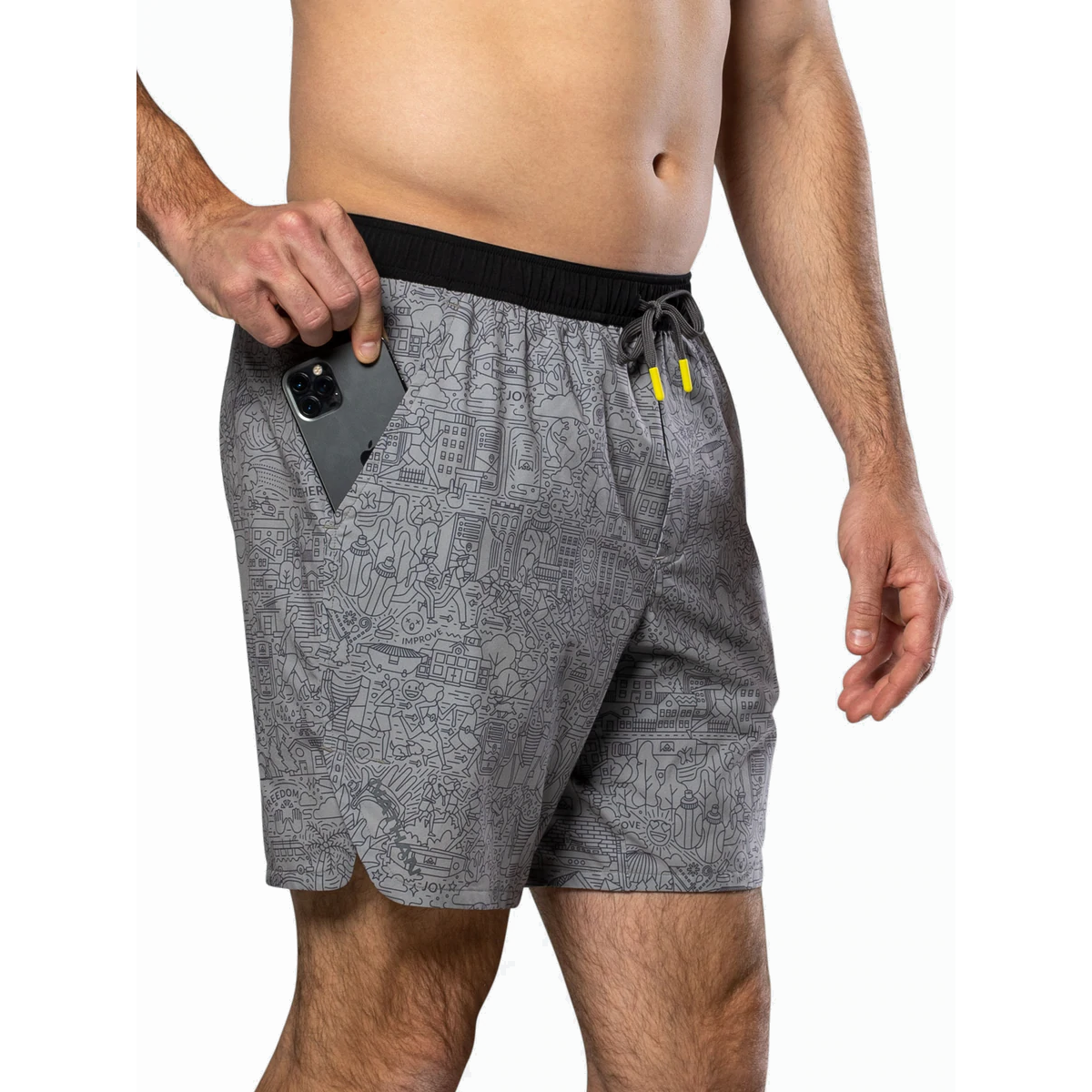 Nathan Printed Essential 7" Short
