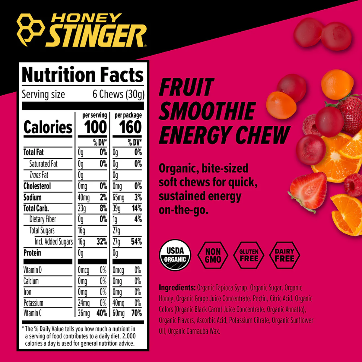 Honey Stinger Energy Chews 24 Count