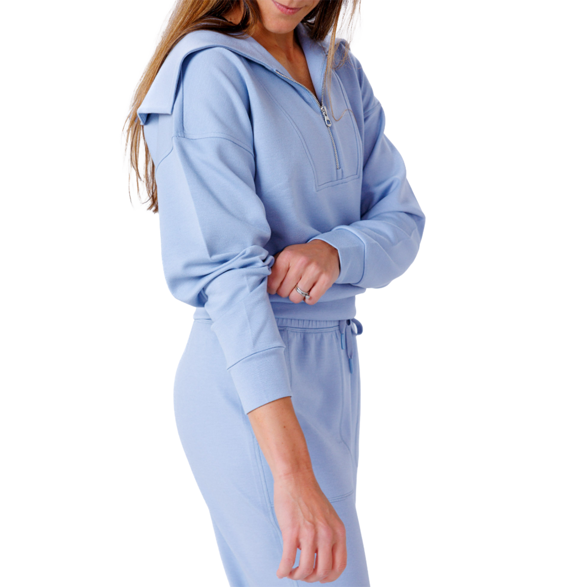 F2R Softlite Longsleeve Half Zip W Oversized Collar