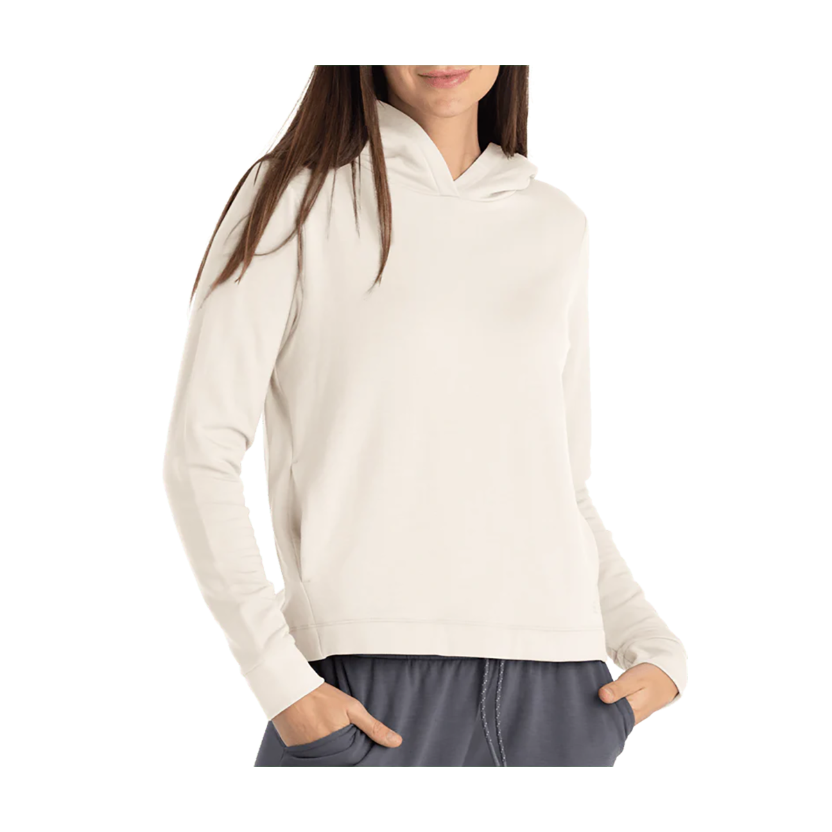 Free Fly Bamboo Lightweight Fleece Cropped Hoodie
