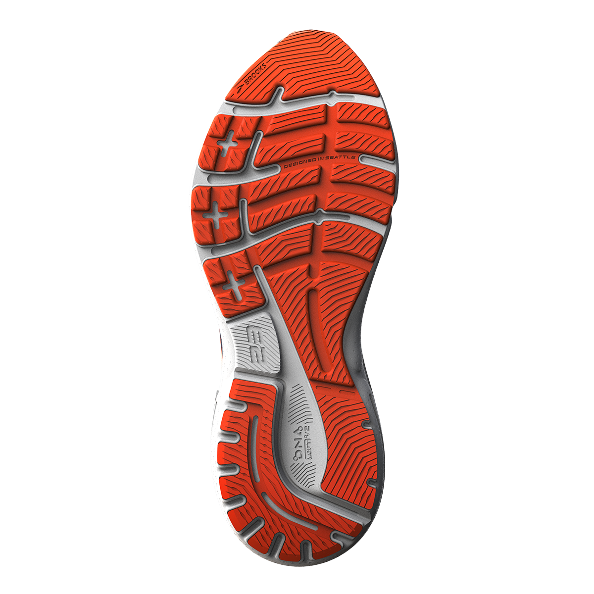 Brooks Adrenaline GTS 23 - Peacoat - Orange - Surf the Web