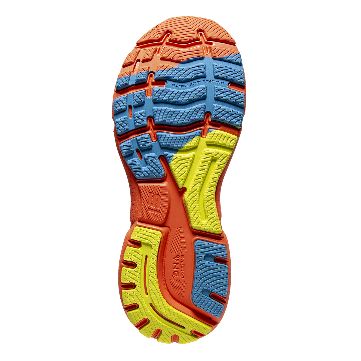 Brooks Ghost 15 - Orange - Blue - Yellow