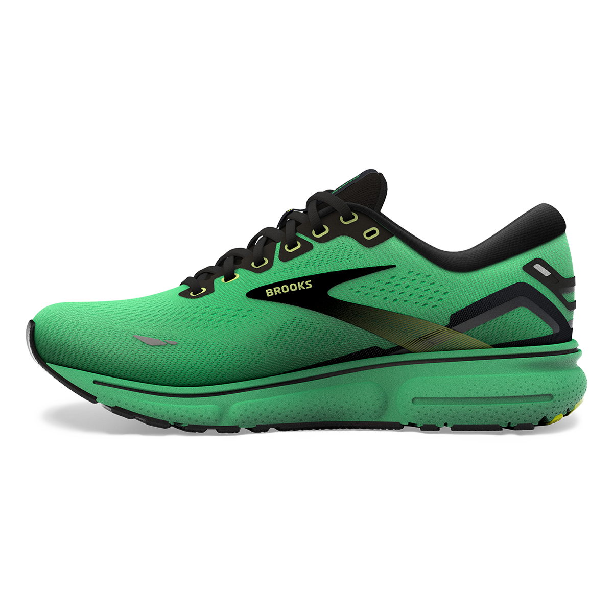 Brooks Ghost 15 - Green - Black - Sharp Green