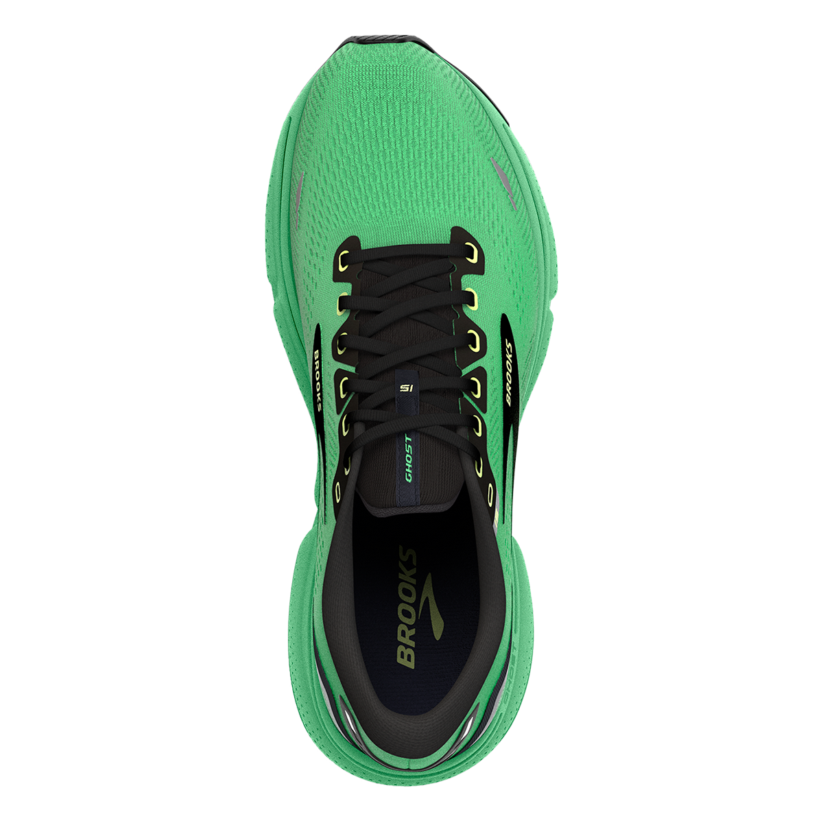 Brooks Ghost 15 - Green - Black - Sharp Green