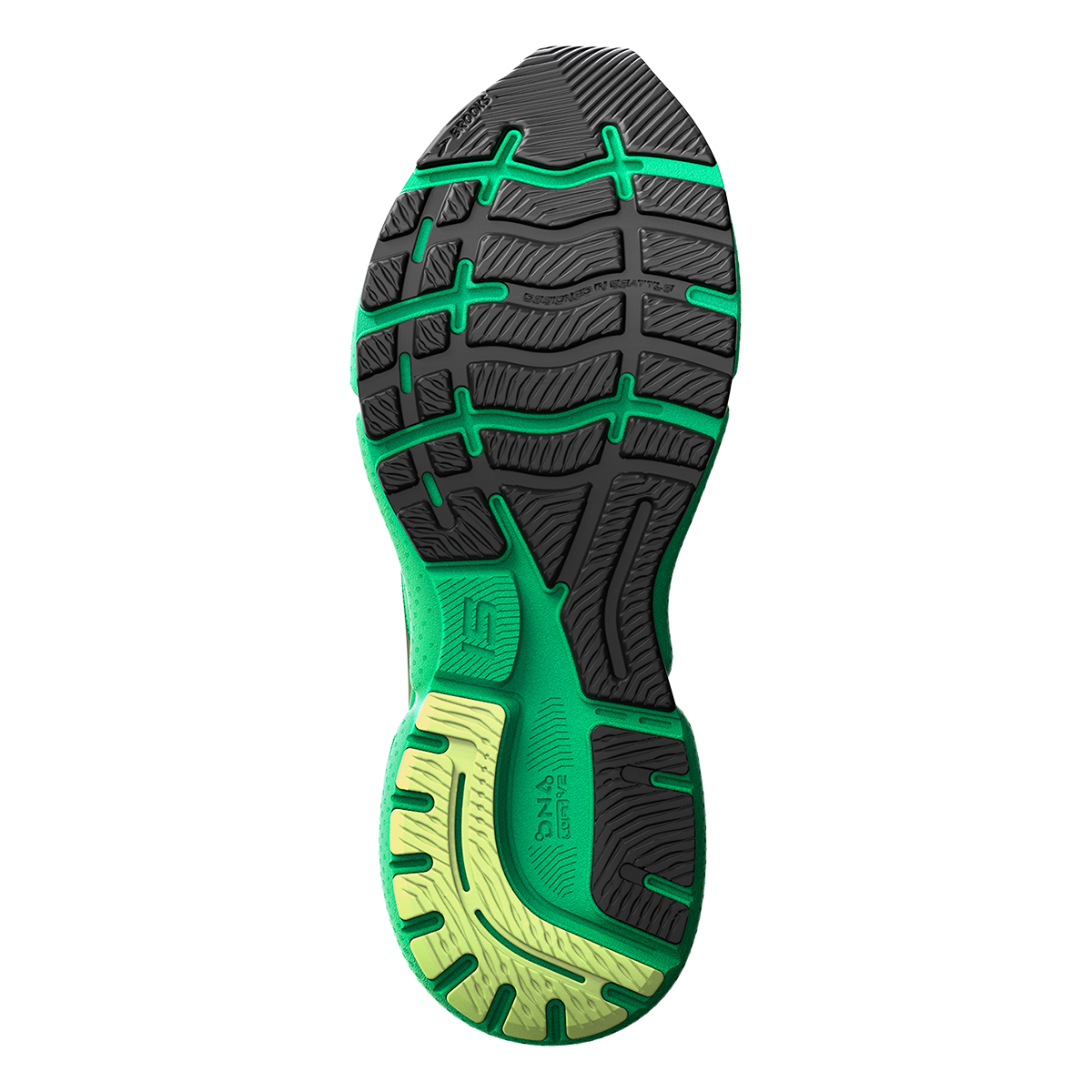 Brooks Ghost 15 - Green - Black - Sharp Green