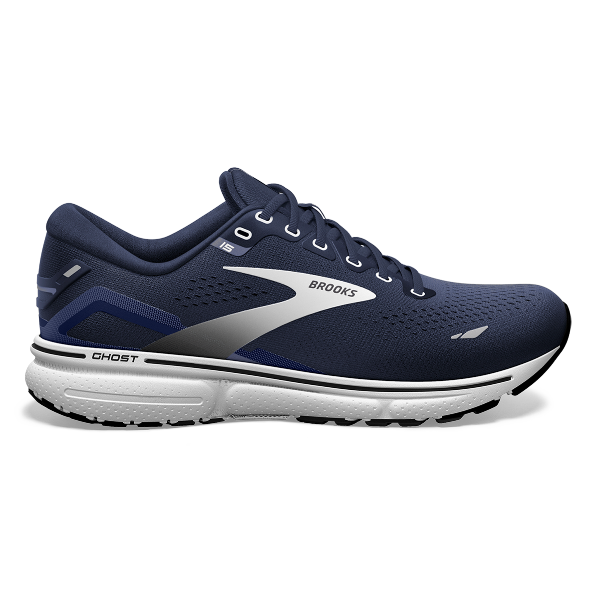 Brooks Ghost 15 - Peacoat - Silver - White
