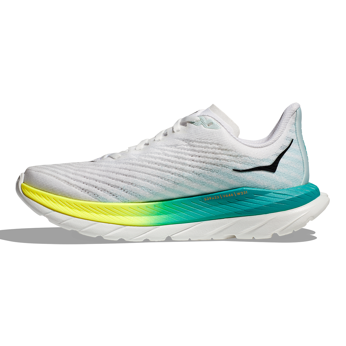 Hoka Mach 5 - White - Blue Glass