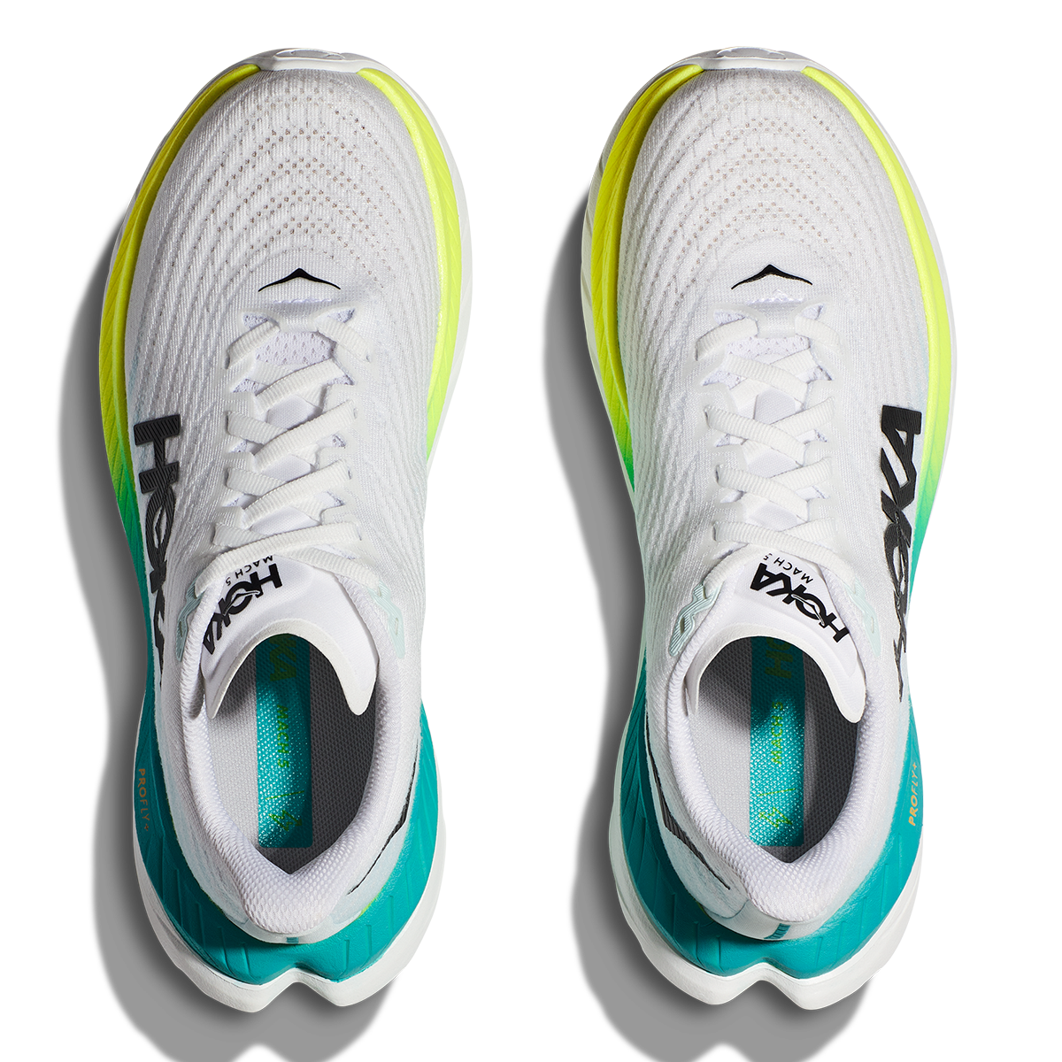 Hoka Mach 5 - White - Blue Glass