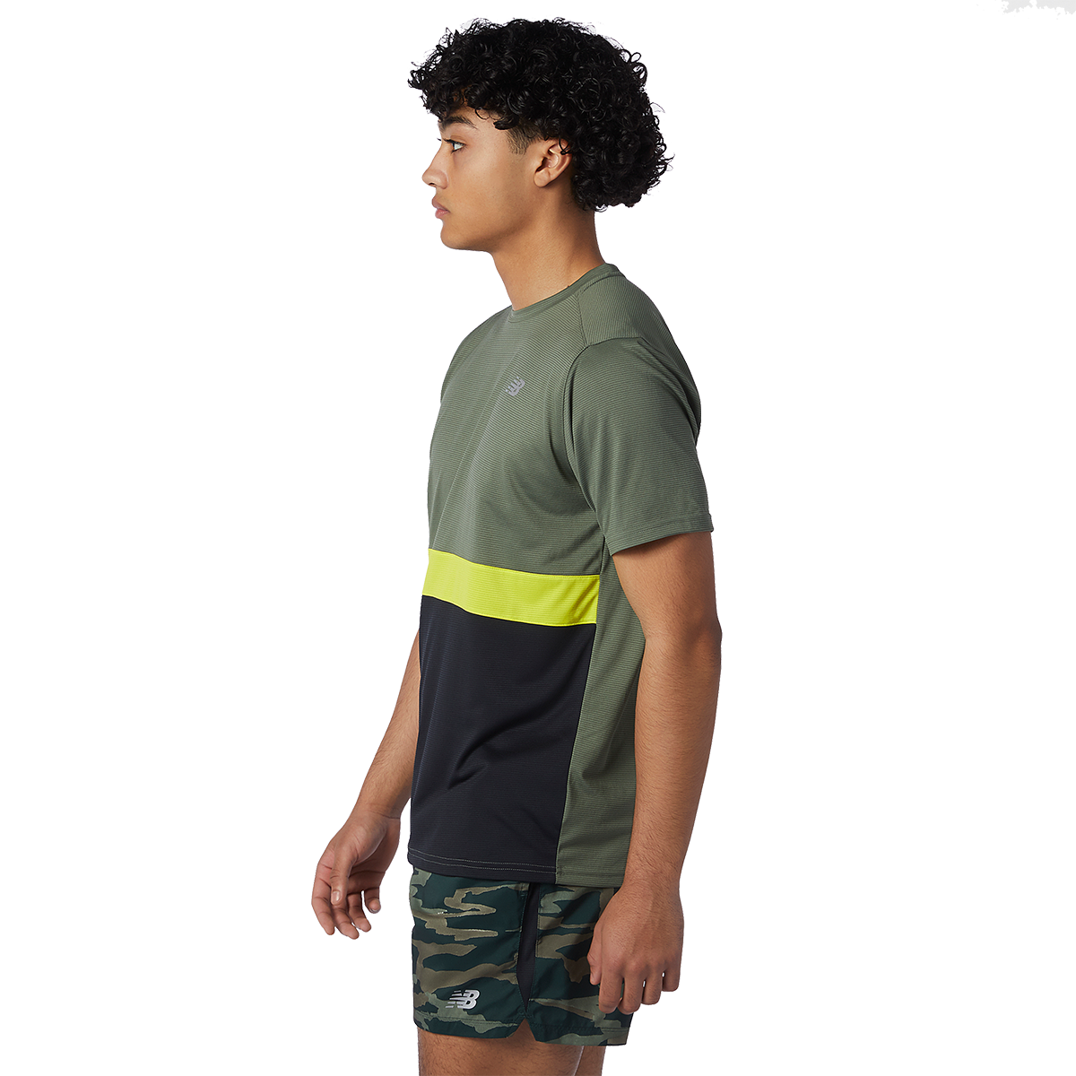 New Balance Striped Accelerate Shortsleeve