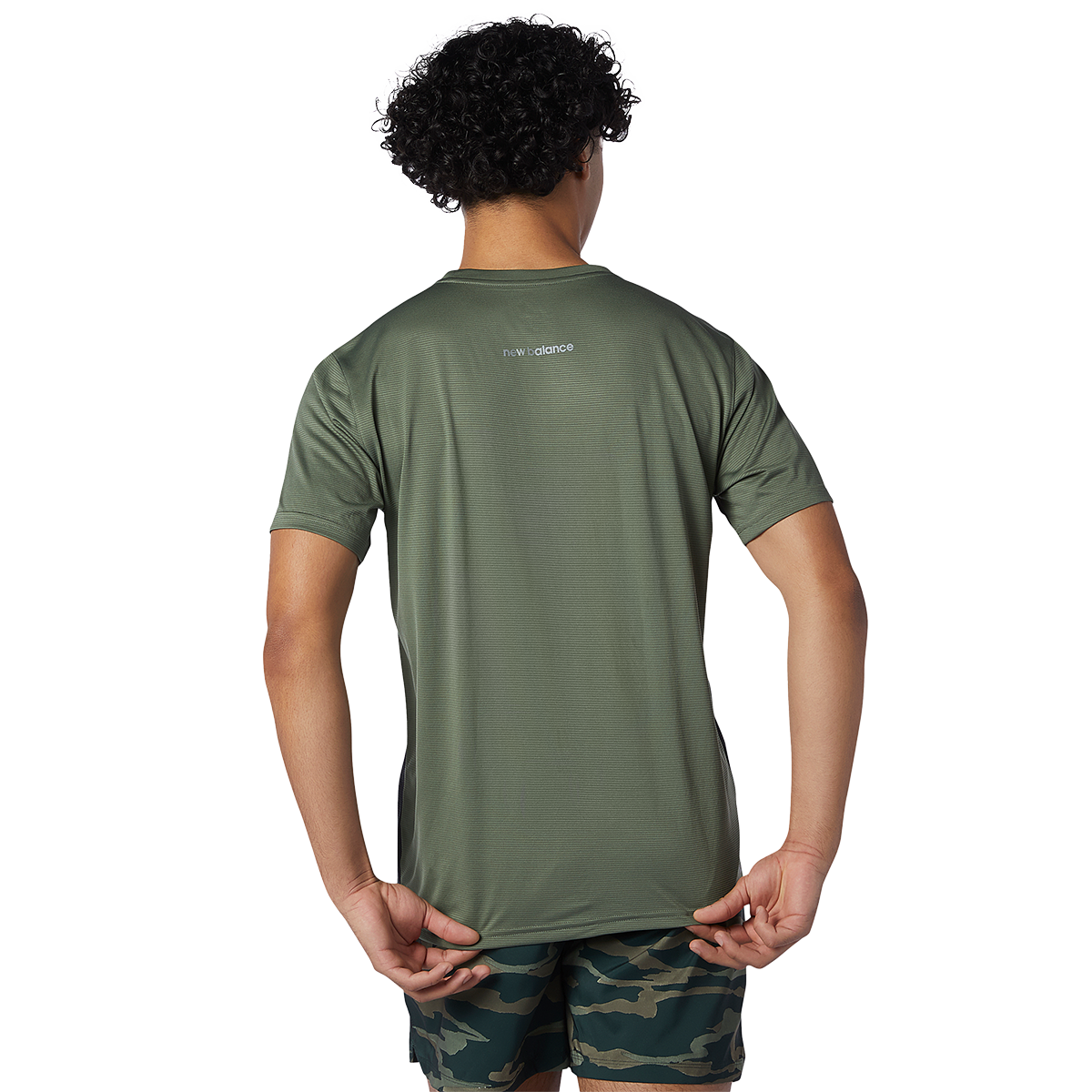 New Balance Striped Accelerate Shortsleeve