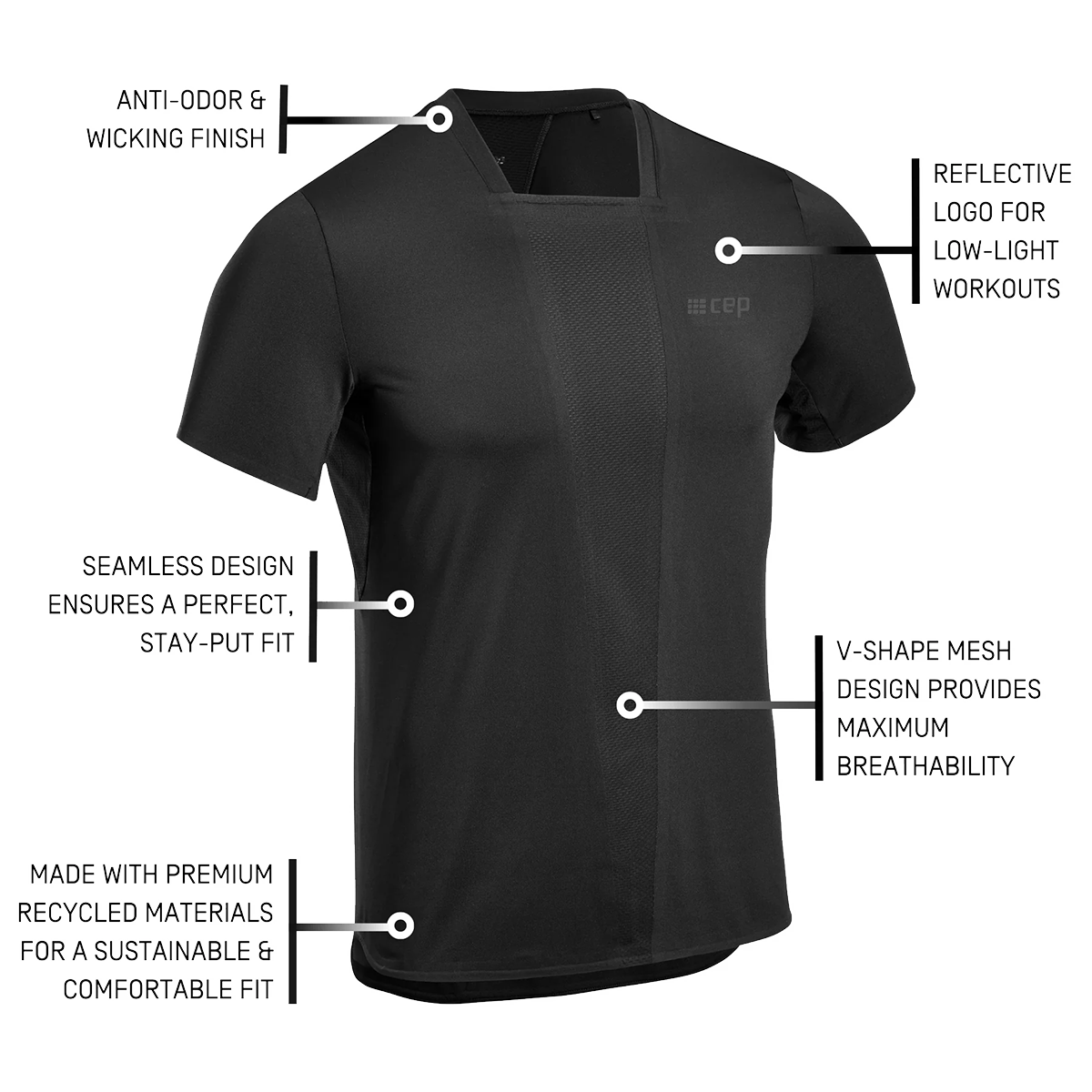 CEP The Run 4.0 Shortsleeve