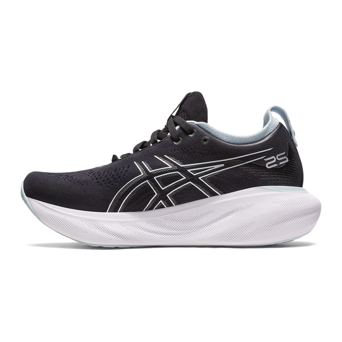 Asics Gel Nimbus 25 - Black - Reborn Blue