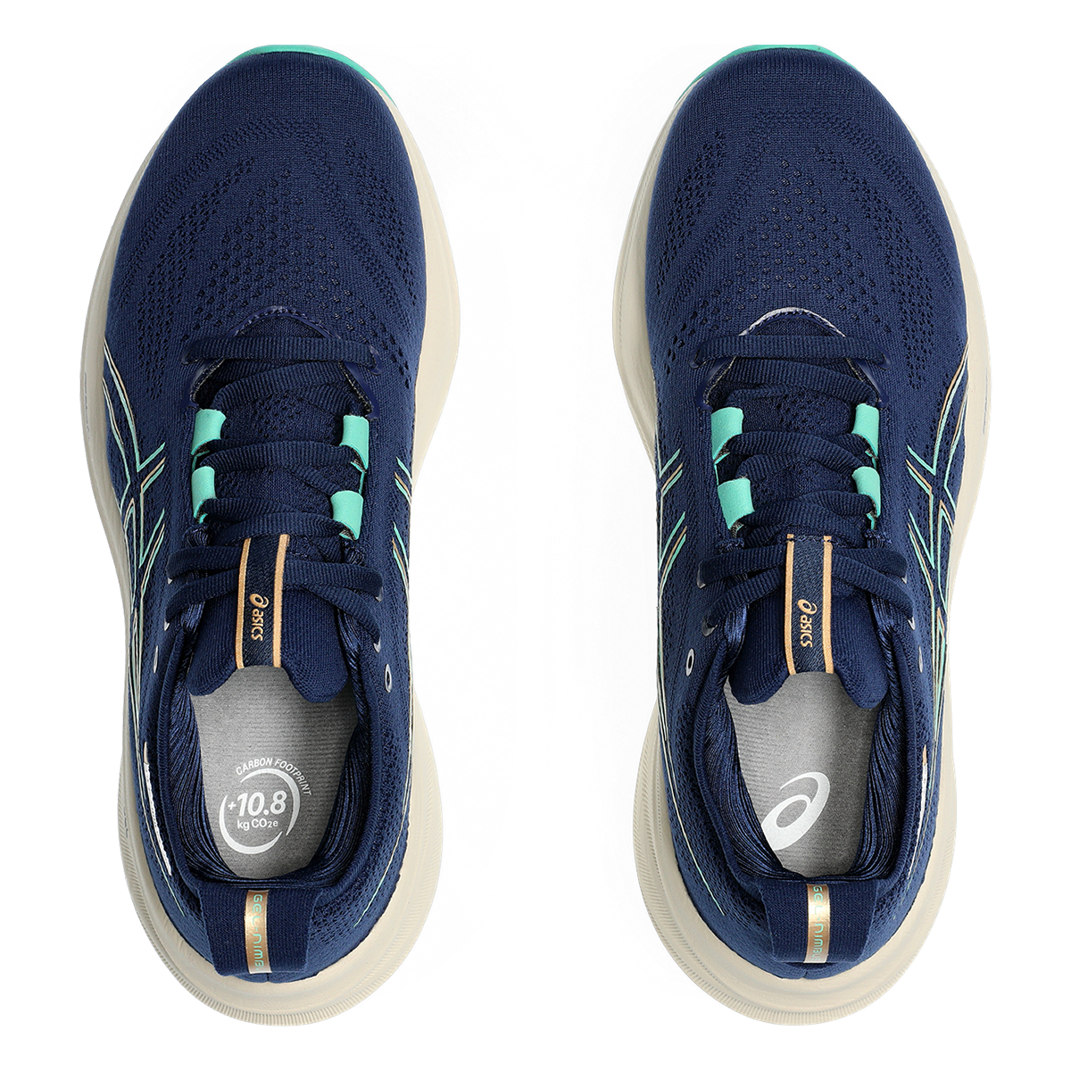 Asics Gel Nimbus 26 - Blue Expanse - Aurora Green