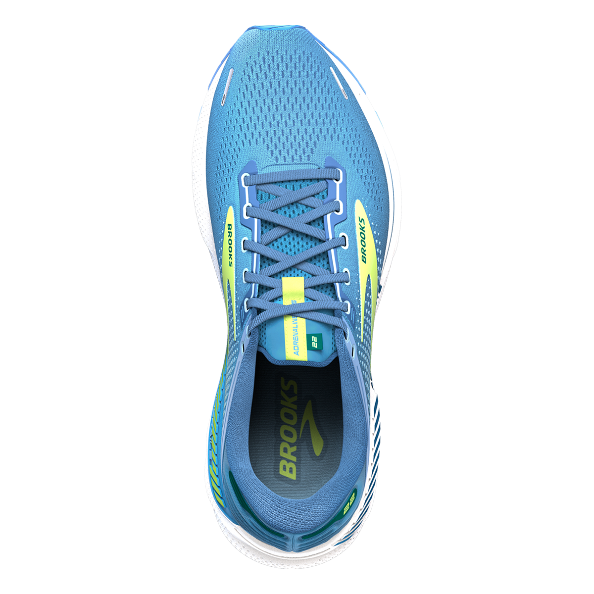 Brooks Adrenaline GTS 22 - Silver Lake Blue - Green - White