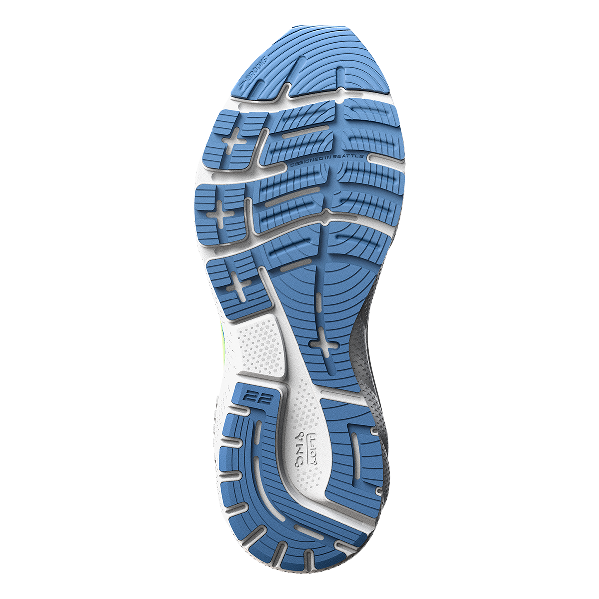 Brooks Adrenaline GTS 22 - Silver Lake Blue - Green - White