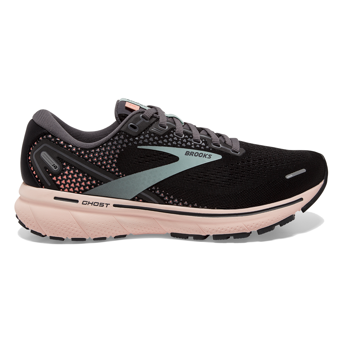 Brooks Ghost 14 - Black - Pearl - Peach