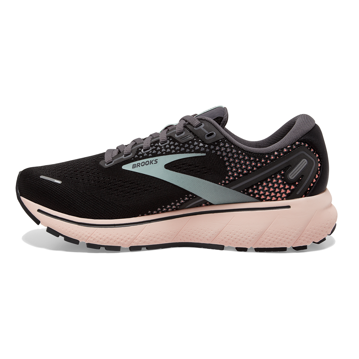 Brooks Ghost 14 - Black - Pearl - Peach