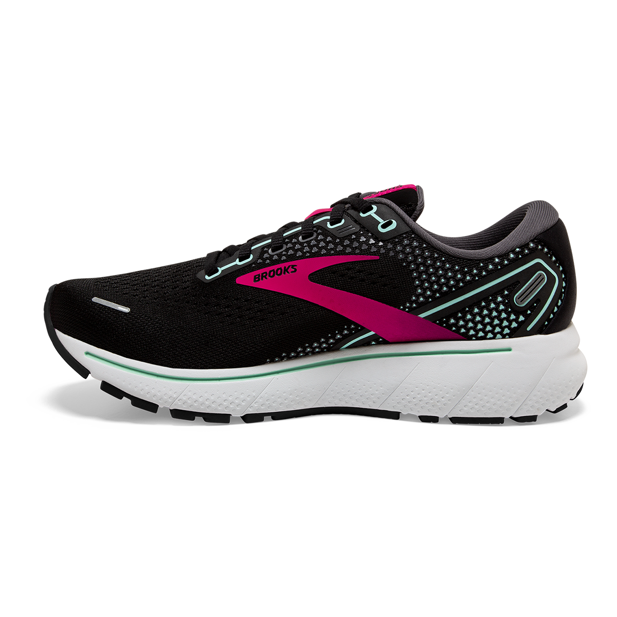 Brooks Ghost 14 - Black - Pink - Yucca