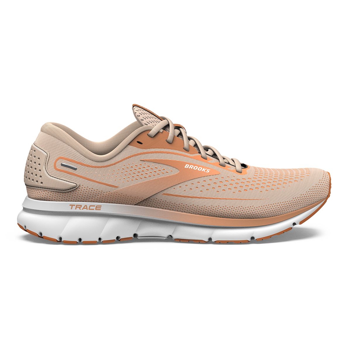 Brooks Trace 2 - Pale Peach - Tangerine - White