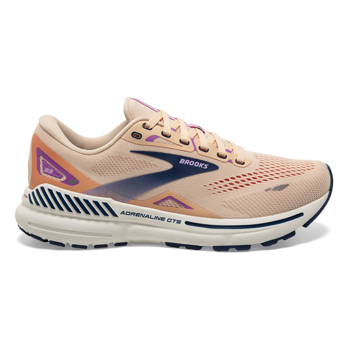 Brooks Adrenaline GTS 23 - Apricot - Estate Blue - Orchid