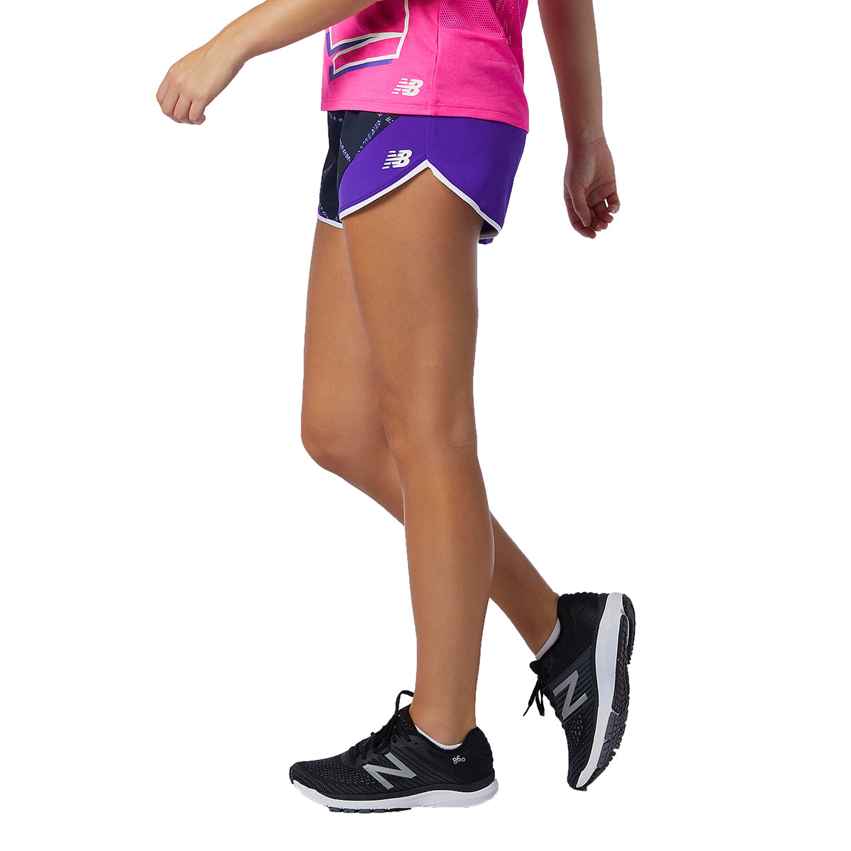 New Balance Printed Fast Flight Split Short