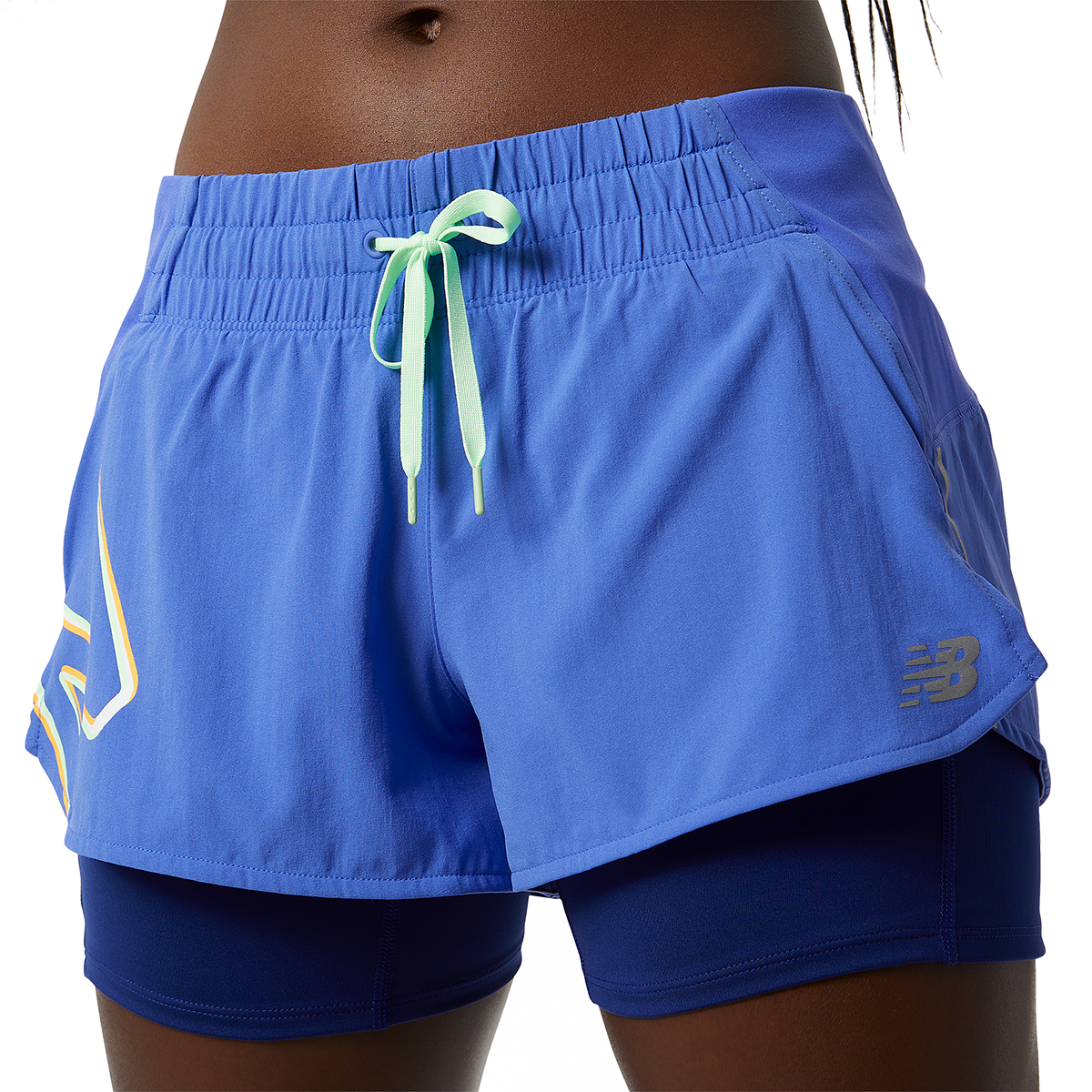 New Balance Printed Impact Run 2in1 Short