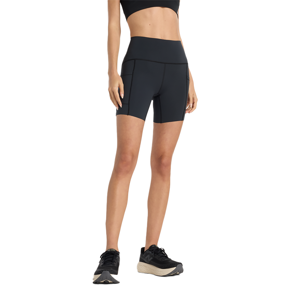 New Balance Sleek Pocket High Rise Short 6
