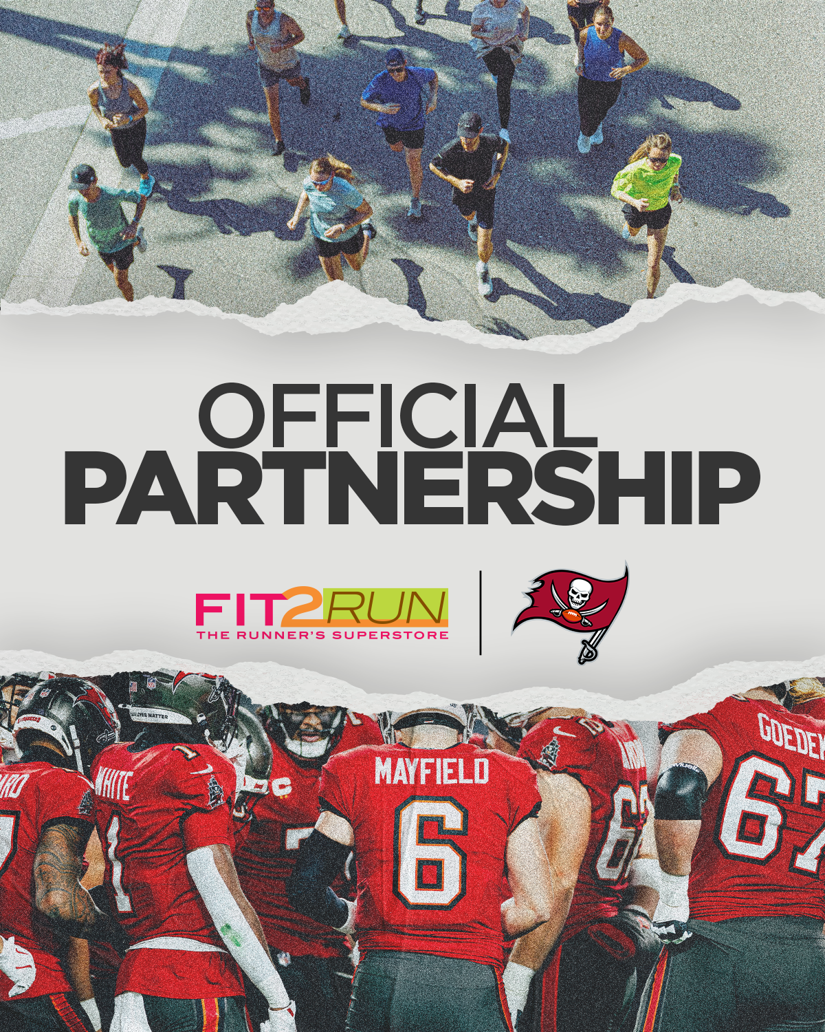 From Starting Line to End Zone: Fit2Run, The Runner's Superstore partners with Tampa Bay Buccaneers.
