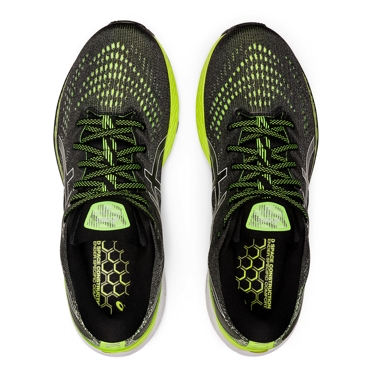 Asics Gel Kayano 28 - Black - Hazard Green