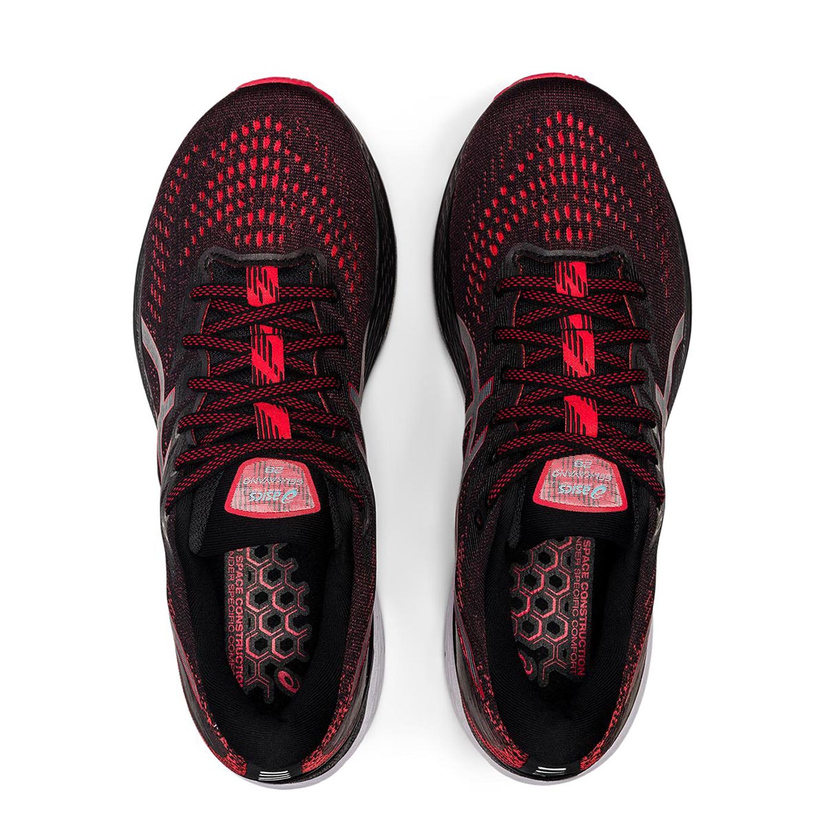 Asics Gel Kayano 28 - Black - Electric Red