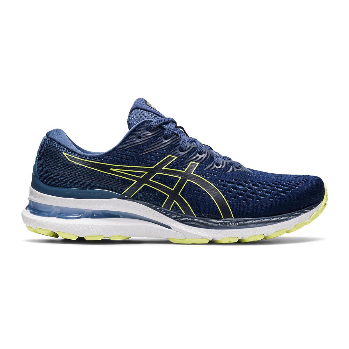 Asics Gel Kayano 28 - Thunder Blue - Glow Yellow